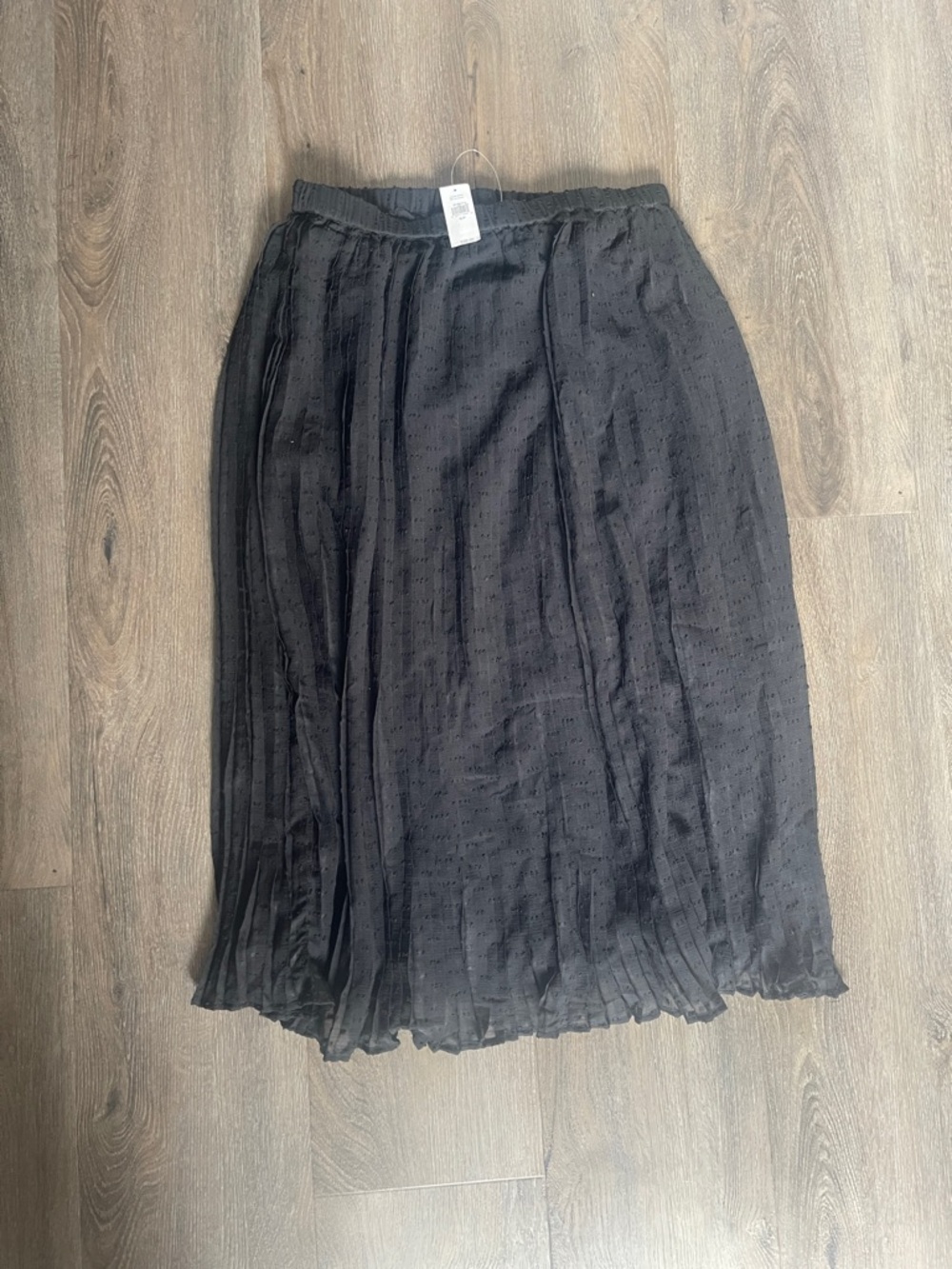Gap Black Midi Skirt Solid A Line Pull On Elastic Waist Casual Everyday Skirt S - Picture 4 of 5